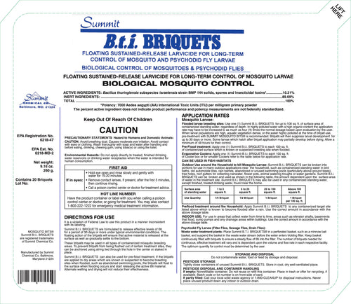 Summit® BTI Briquets